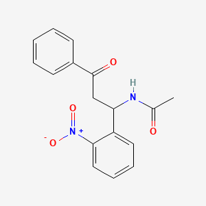 N-[1-(2-Nitrophenyl)-3-oxo-3-phenylpropyl]acetamide