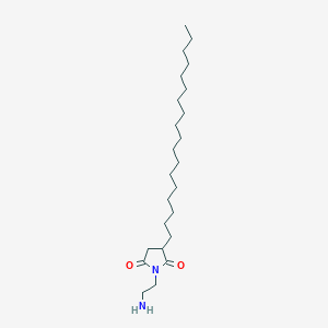 molecular formula C24H46N2O2 B15410603 1-(2-Aminoethyl)-3-octadecylpyrrolidine-2,5-dione CAS No. 581793-85-3