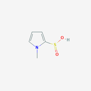 molecular formula C5H7NO2S B15410623 1-Methyl-1H-pyrrole-2-sulfinic acid CAS No. 790628-95-4