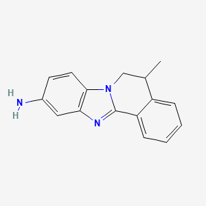 5-Methyl-5,6-dihydrobenzimidazo[2,1-a]isoquinolin-10-amine