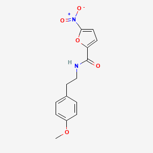 molecular formula C14H14N2O5 B15410646 2-Furancarboxamide, N-[2-(4-methoxyphenyl)ethyl]-5-nitro- CAS No. 779327-04-7