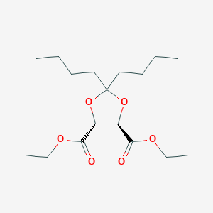 diethyl (4R,5R)-2,2-dibutyl-1,3-dioxolane-4,5-dicarboxylate