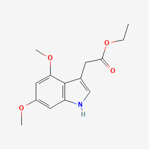 1H-Indole-3-acetic acid, 4,6-dimethoxy-, ethyl ester