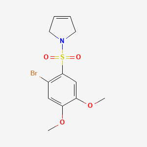 1H-Pyrrole, 1-[(2-bromo-4,5-dimethoxyphenyl)sulfonyl]-2,5-dihydro-