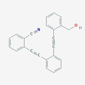 2-[(2-{[2-(Hydroxymethyl)phenyl]ethynyl}phenyl)ethynyl]benzonitrile