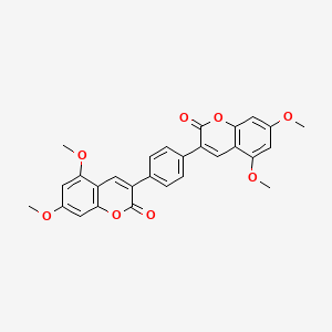 3,3'-(1,4-Phenylene)bis(5,7-dimethoxy-2H-1-benzopyran-2-one)