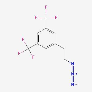 molecular formula C10H7F6N3 B15410726 1-(2-Azidoethyl)-3,5-bis(trifluoromethyl)benzene CAS No. 823189-08-8