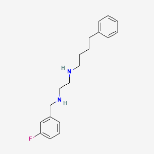 molecular formula C19H25FN2 B15410744 N'-[(3-fluorophenyl)methyl]-N-(4-phenylbutyl)ethane-1,2-diamine CAS No. 627521-59-9