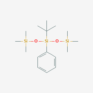 molecular formula C16H32O2Si3 B15410840 3-tert-Butyl-1,1,1,5,5,5-hexamethyl-3-phenyltrisiloxane CAS No. 823207-45-0