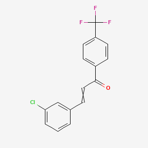 3-(3-Chlorophenyl)-1-[4-(trifluoromethyl)phenyl]prop-2-en-1-one