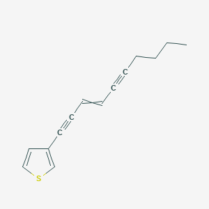 molecular formula C14H14S B15410860 3-(Dec-3-ene-1,5-diyn-1-yl)thiophene CAS No. 823227-86-7