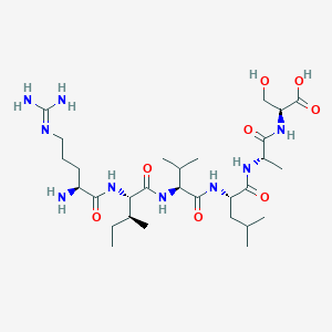 molecular formula C29H55N9O8 B15410886 L-Serine, L-arginyl-L-isoleucyl-L-valyl-L-leucyl-L-alanyl- CAS No. 618856-90-9