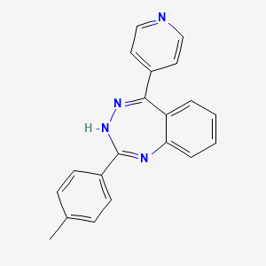 2-(4-methylphenyl)-5-pyridin-4-yl-3H-1,3,4-benzotriazepine