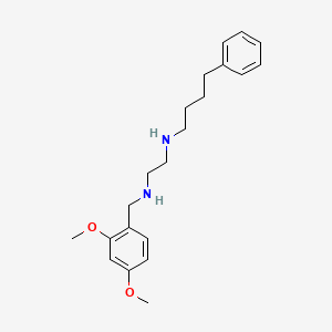 N'-[(2,4-dimethoxyphenyl)methyl]-N-(4-phenylbutyl)ethane-1,2-diamine