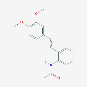 N-{2-[2-(3,4-Dimethoxyphenyl)ethenyl]phenyl}acetamide