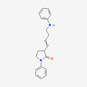 3-(4-Anilinobut-1-en-1-yl)-1-phenylpyrrolidin-2-one