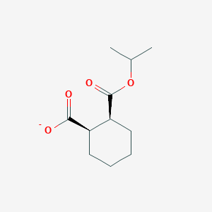 molecular formula C11H17O4- B15410940 (1R,2S)-2-{[(Propan-2-yl)oxy]carbonyl}cyclohexane-1-carboxylate CAS No. 828447-78-5