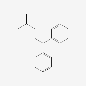 molecular formula C18H22 B15410954 1,1'-(4-Methylpentane-1,1-diyl)dibenzene CAS No. 824401-03-8