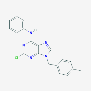 2-chloro-9-[(4-methylphenyl)methyl]-N-phenyl-purin-6-amine