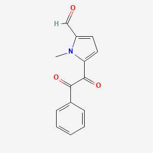 1H-Pyrrole-2-carboxaldehyde, 1-methyl-5-(oxophenylacetyl)-