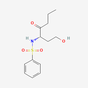 Benzenesulfonamide, N-[(1S)-1-(2-hydroxyethyl)-2-oxopentyl]-