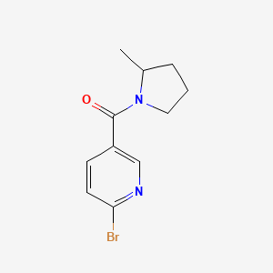 Pyrrolidine, 1-[(6-bromo-3-pyridinyl)carbonyl]-2-methyl-