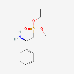 Phosphonic acid, [(2R)-2-amino-2-phenylethyl]-, diethyl ester