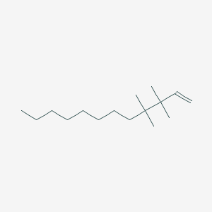 molecular formula C16H32 B15411153 3,3,4,4-Tetramethyldodec-1-ene CAS No. 824391-98-2