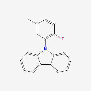 molecular formula C19H14FN B15411158 9-(2-Fluoro-5-methylphenyl)-9H-carbazole CAS No. 816453-37-9