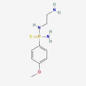 molecular formula C9H16N3OPS B15411166 N-(2-Aminoethyl)-P-(4-methoxyphenyl)phosphonothioic diamide CAS No. 447398-04-1