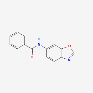 molecular formula C15H12N2O2 B15411226 N-(2-methyl-1,3-benzoxazol-6-yl)benzamide CAS No. 500726-71-6