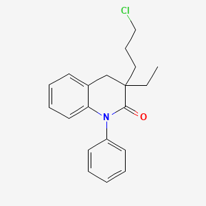 molecular formula C20H22ClNO B15411230 3-(3-Chloro-propyl)-3-ethyl-1-phenyl-3,4-dihydro-1H-quinolin-2-one CAS No. 792122-68-0