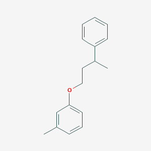 molecular formula C17H20O B15411231 Benzene, 1-methyl-3-(3-phenylbutoxy)- CAS No. 821806-61-5