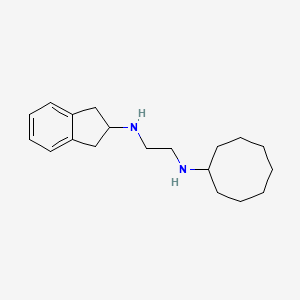 molecular formula C19H30N2 B15411268 N~1~-Cyclooctyl-N~2~-(2,3-dihydro-1H-inden-2-yl)ethane-1,2-diamine CAS No. 627521-78-2