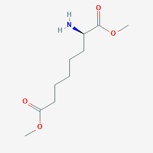 B15411304 Octanedioic acid, 2-amino-, dimethyl ester, (R)- CAS No. 791557-50-1