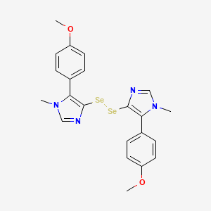 4,4'-(Diselane-1,2-diyl)bis[5-(4-methoxyphenyl)-1-methyl-1H-imidazole]