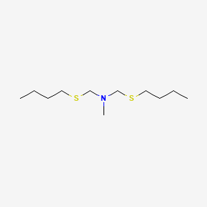 1-(Butylsulfanyl)-N-[(butylsulfanyl)methyl]-N-methylmethanamine