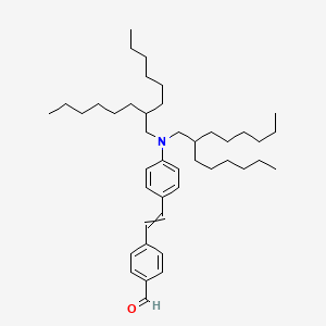 4-(2-{4-[Bis(2-hexyloctyl)amino]phenyl}ethenyl)benzaldehyde