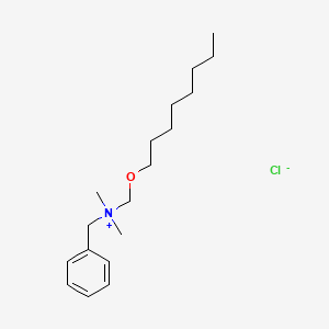 N,N-Dimethyl-N-((octyloxy)methyl)benzenemethanaminium chloride