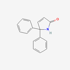 molecular formula C16H13NO B15411457 2H-Pyrrol-2-one, 1,5-dihydro-5,5-diphenyl- CAS No. 760208-69-3