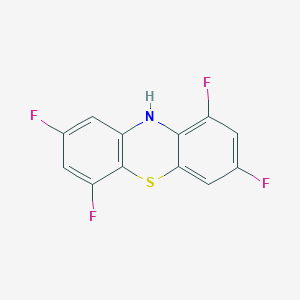 molecular formula C12H5F4NS B15411473 1,3,6,8-Tetrafluoro-10H-phenothiazine CAS No. 823802-12-6