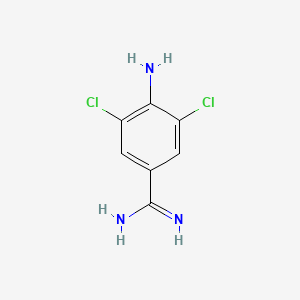 4-Amino-3,5-dichlorobenzene-1-carboximidamide