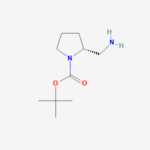 molecular formula C10H20N2O2 B154115 (R)-2-(氨甲基)-1-N-Boc-吡咯烷 CAS No. 259537-92-3