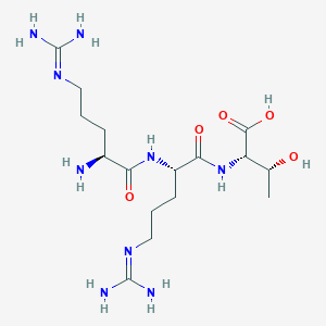 molecular formula C16H33N9O5 B15411540 L-Threonine, L-arginyl-L-arginyl- CAS No. 383180-19-6