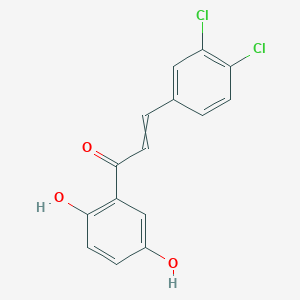 3-(3,4-Dichlorophenyl)-1-(2,5-dihydroxyphenyl)prop-2-en-1-one