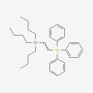 Triphenyl[2-(tributylstannyl)ethenyl]germane