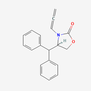 2-Oxazolidinone, 4-(diphenylmethyl)-3-(1,2-propadienyl)-, (4R)-