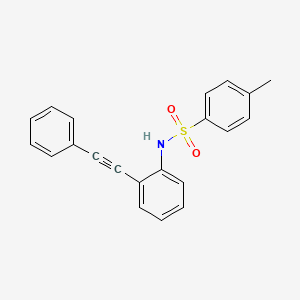 Benzenesulfonamide, 4-methyl-N-[2-(phenylethynyl)phenyl]-