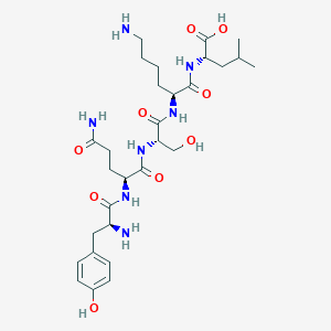 H-Tyr-Gln-Ser-Lys-Leu-OH