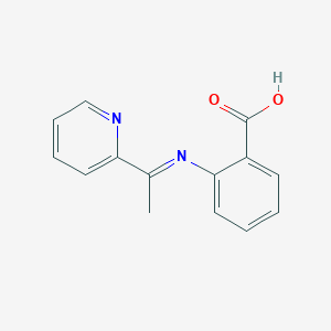 2-{(E)-[1-(Pyridin-2-yl)ethylidene]amino}benzoic acid